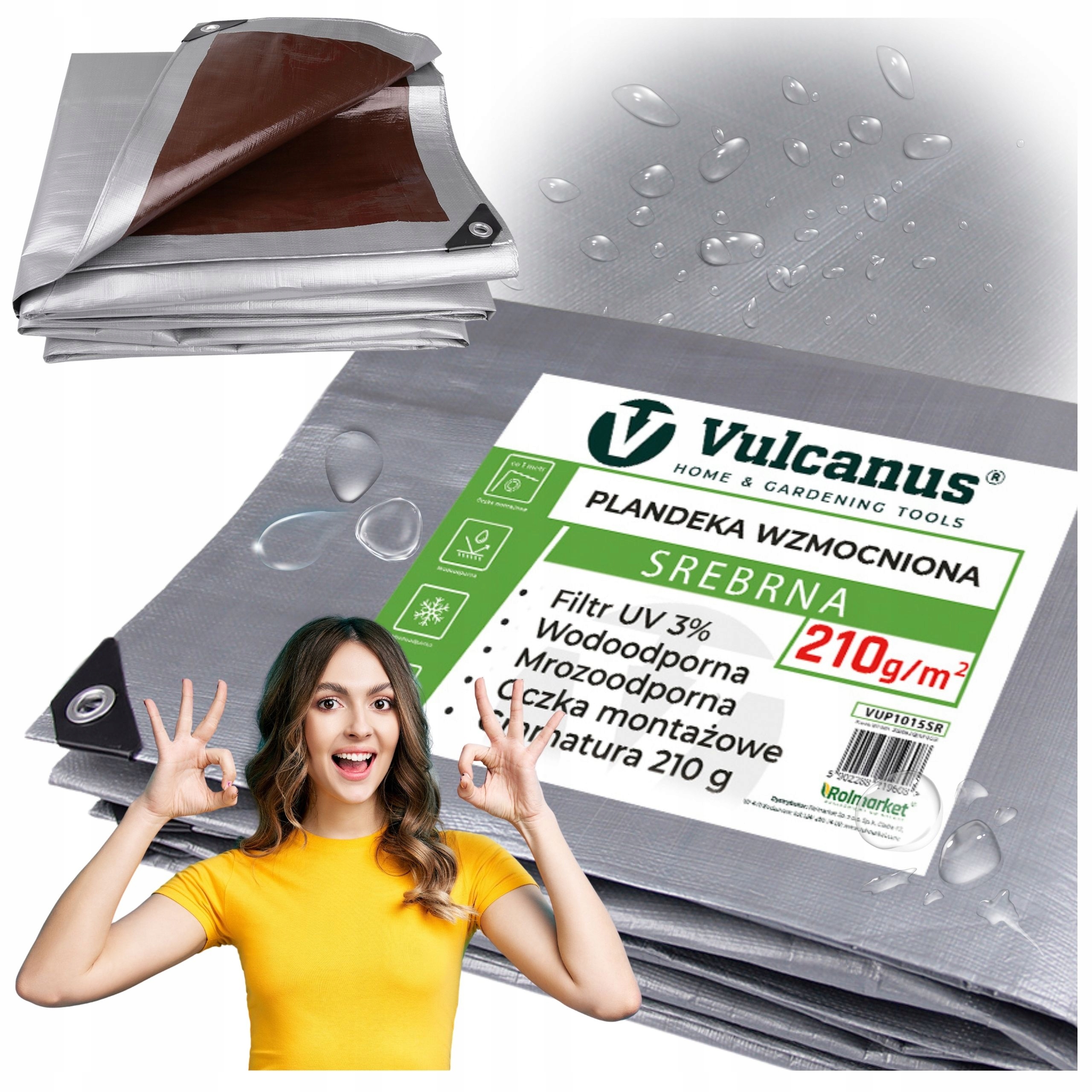 Plandéka Vulcanus® PREMIUM 3x4m strieborno-hnedá – trvanlivá ochrana pre každé počasie